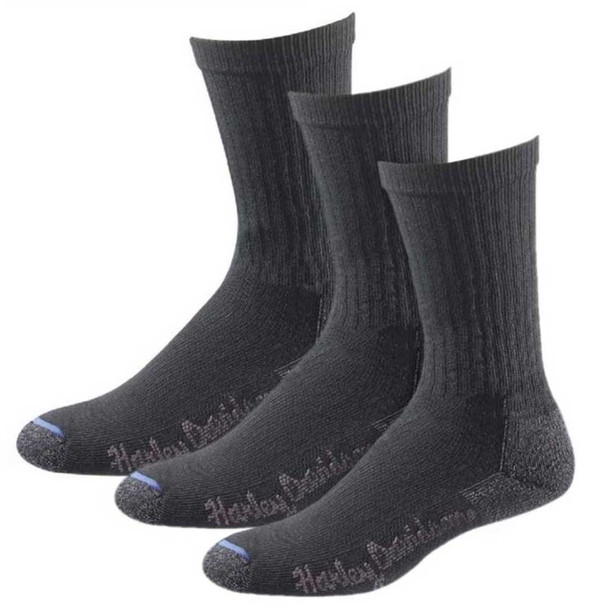 Harley-Davidson Wolverine Men's Comfort Riding Mid Calf Socks - 3 Pairs - Wisconsin Harley-Davidson