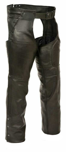 Milwaukee Leather Men's Patch Pocket Chaps w/ Zippered Thigh Pocket ML1766 - Wisconsin Harley-Davidson