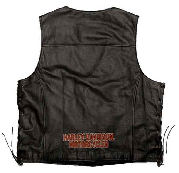 Harley-Davidson® Men's Pathway Leather Vest 98103-02VM - Wisconsin