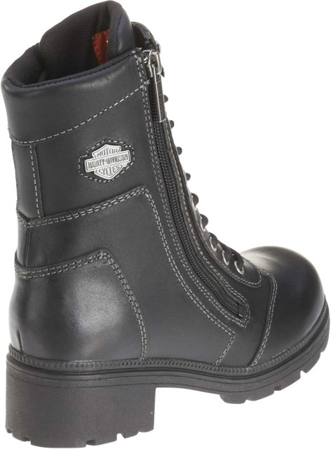 ✦HARLEY−DAVIDSON✦ 牛革 Harley-Davidson® Women's Tessa 6-Inch Lace-Up Side Zip Motorcycle