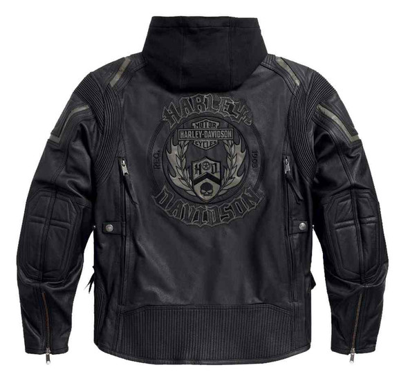 Harley-Davidson® Men's Triple Vent System Combustion Leather Jacket ...