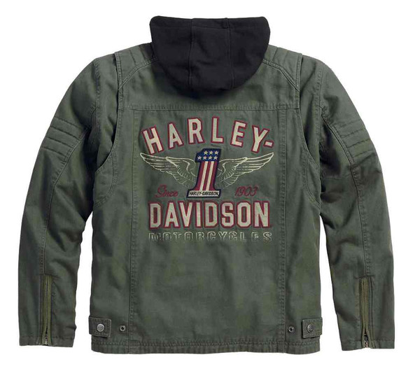 Harley-Davidson® Men's Casual Jacket, Long Way #1 3-IN-1, Green