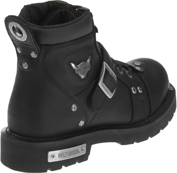 プ*コ様 Harley-Davidson ブラックレザー ワイドパンツ Harley-Davidson® Men's Brake Buckle Black 6.00-Inch Motorcycle