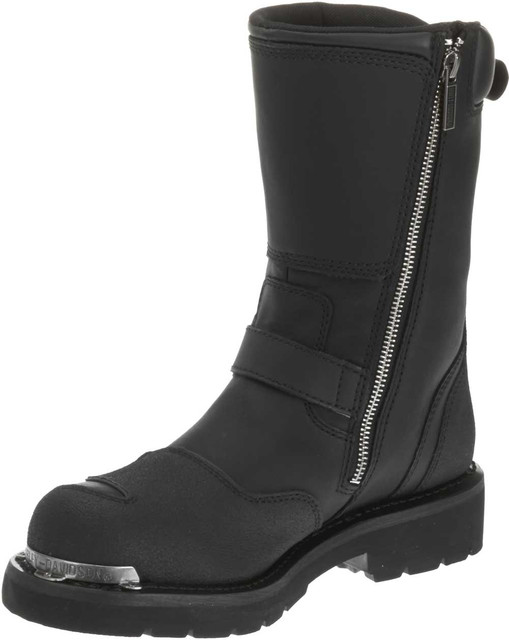 Harley-Davidson® Men's Shift Engineer Zip Black 9-Inch Motorcycle