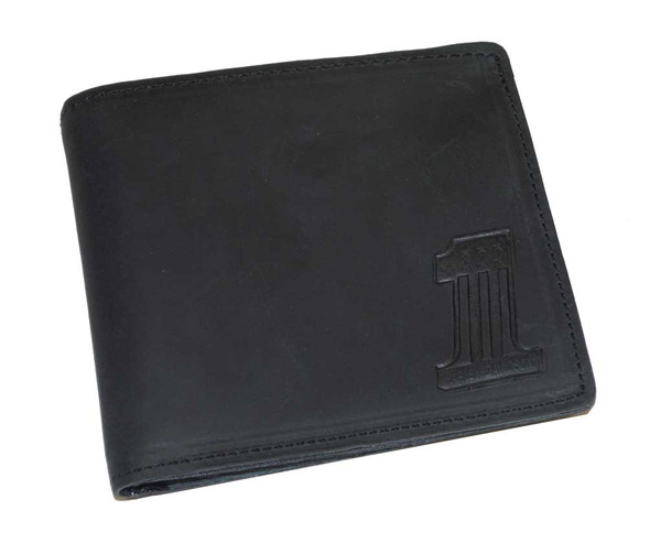 Harley-Davidson Men's Embossed #1 Billfold Wallet Black Leather FB444H - Wisconsin Harley-Davidson