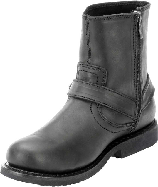 Harley-Davidson® Scout Black 7-Inch Leather Boots, Side Entry