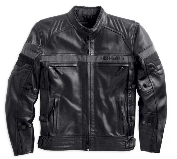 Harley-Davidson Men's Triple Vent System, Evolution Leather Jacket 98068-14VM - Wisconsin Harley-Davidson