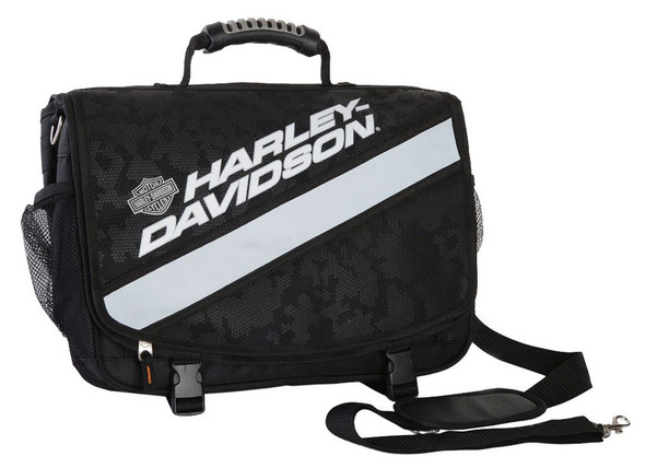 Harley-Davidson X-Treme Reflective Stripe Messenger Bag, Nightvision 99216 - Wisconsin Harley-Davidson
