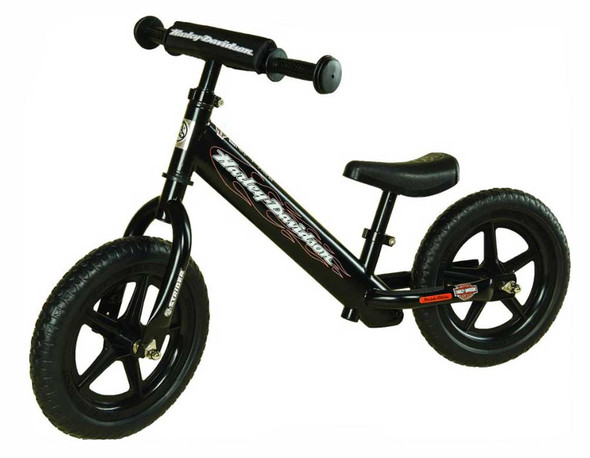 Harley Davidson Strider Bike Boys Youth Black No Pedal Balance Bike ST SC4HD BK