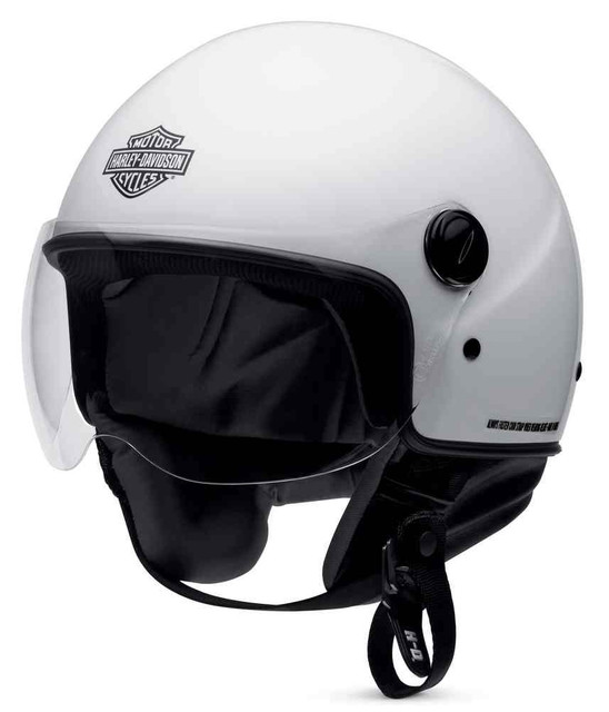 Harley-Davidson Women's Contempo 5/8 Motorcycle Helmet, White Pearl. 98204-16VW - Wisconsin Harley-Davidson