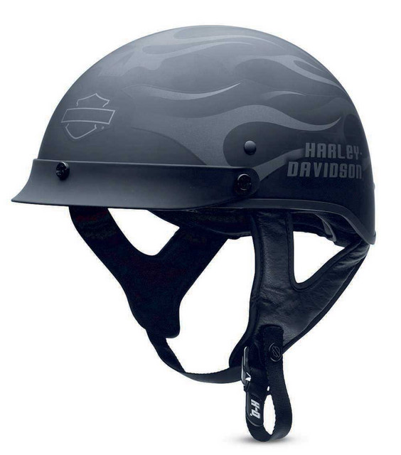 Harley-Davidson Men's Ghost Flames Hybrid Ultra-Light Half Helmet 98242-13VM - Wisconsin Harley-Davidson