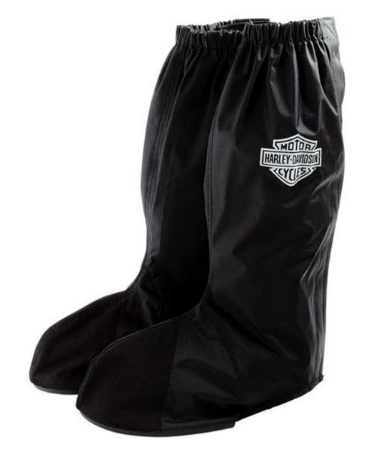 Harley-Davidson Unisex Rainwear Rain Gaitor Lug Sole Boot Cover Black 98349-07V - Wisconsin Harley-Davidson