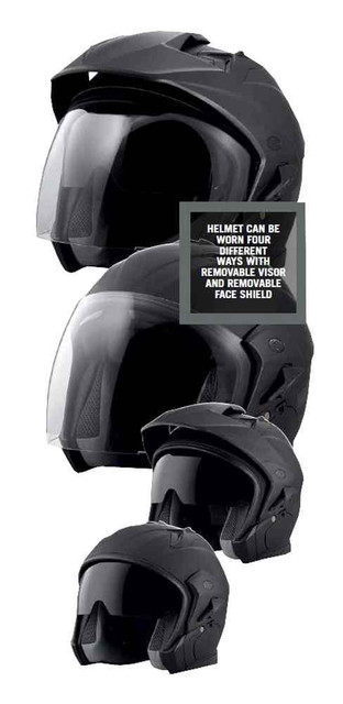 Harley-Davidson® Men's Essence Sun Shield B07 3/4 Helmet, Matte