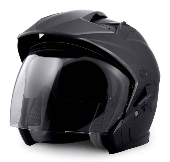 Harley-Davidson Men's Essence Sun Shield B07 3/4 Helmet, Matte Black 98211-16VM - Wisconsin Harley-Davidson
