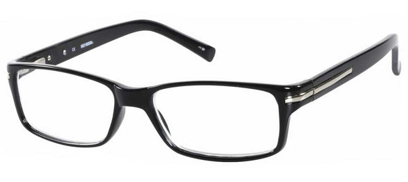 Harley-Davidson Men's Readers, Lens Power 1.5, H-D Script Black HD 3012 BLK 1.5 - Wisconsin Harley-Davidson