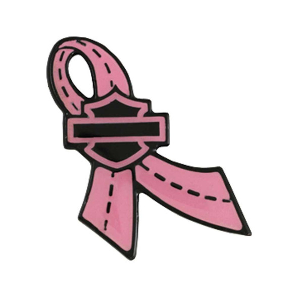 Harley-Davidson Pin, Pink Label Breast Cancer Ribbon Bar & Shield Black 8003272 - Wisconsin Harley-Davidson