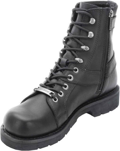 Harley-Davidson® Men's Charles 7-Inch Black Lace Boots. Inside