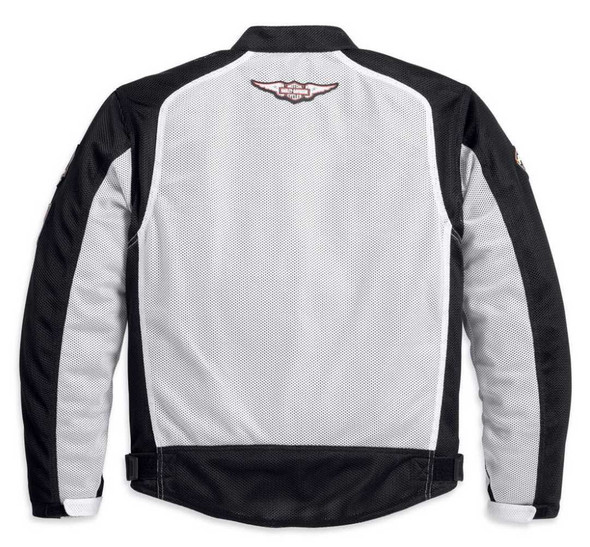 Harley-Davidson® Men's Bar & Shield Logo Mesh Jacket White 98232