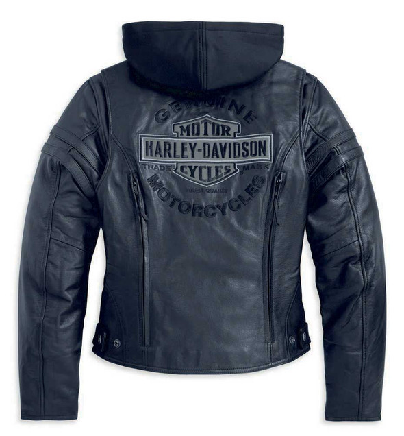Harley-Davidson® Women's Miss Enthusiast 3 in 1 Leather Jacket Harley-Davidson® Women's Miss Enthusiast 3 in 1 Leather Jacket
