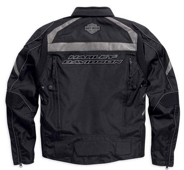 Harley-Davidson® Men's Medallion Reflective Riding Jacket, Black