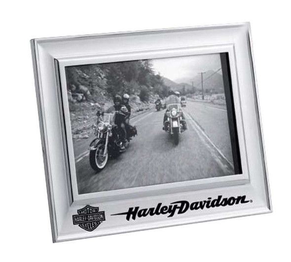 Harley-Davidson Photo Frame, Chrome Bar & Shield Frame, 5 X 7 in. 99203-15V - Wisconsin Harley-Davidson