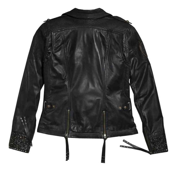 Harley-Davidson® Women's Winsome Studded Leather Biker Jacket