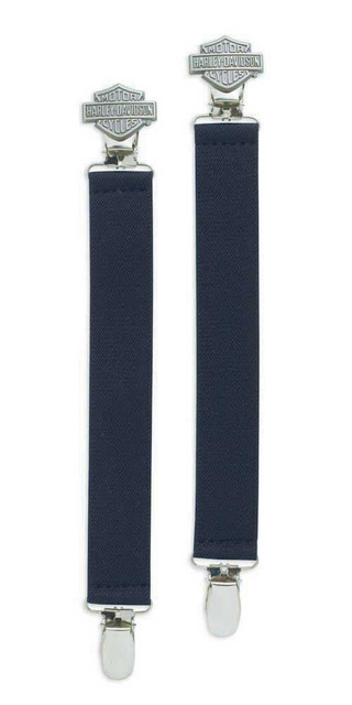 Harley-Davidson Bar & Shield Logo Elastic Boot Strap, Black 99516-12VM - Wisconsin Harley-Davidson