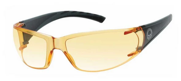 Harley-Davidson Mens Sunglasses, Willie G. Skull Black/Orange Len HDVZ 100 OR-14 - Wisconsin Harley-Davidson
