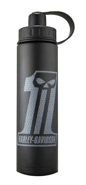 Harley-Davidson #1 Skull Bottle, Triple Insulated Stainless, 25 oz. 96899-15V - Wisconsin Harley-Davidson