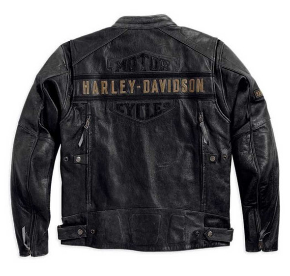 Harley-Davidson® Men's Passing Link Triple Vent Leather Jacket 98074 ...