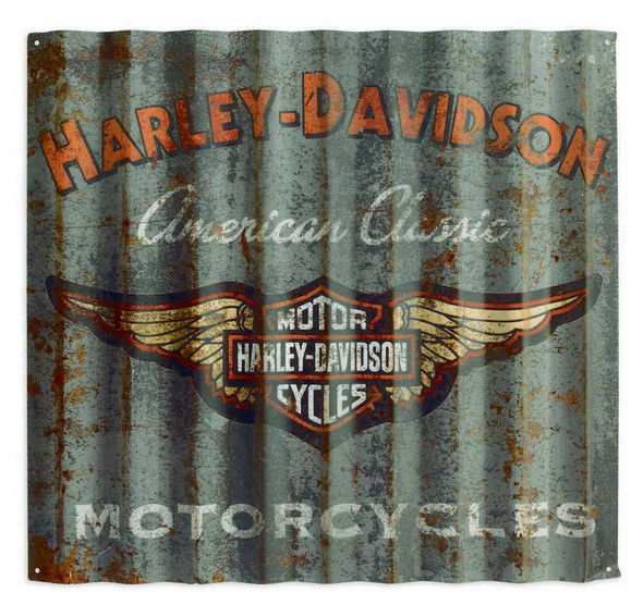 Harley-Davidson Classic Corrugated Metal Sign, Aluminum 36 x 32. 99217-14V - Wisconsin Harley-Davidson
