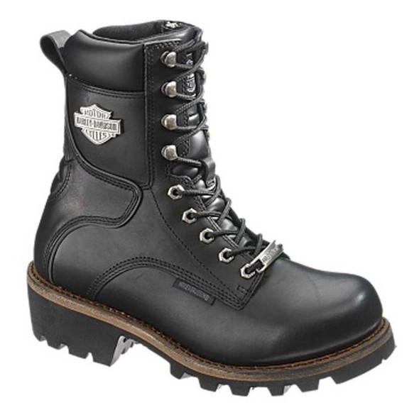 Harley-Davidson Women's Tyson 7-Inch Black Leather Motorcycle Boots D87016 - Wisconsin Harley-Davidson