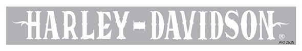 Harley-Davidson White Western Font Windshield Decal CG3760 - Wisconsin Harley-Davidson