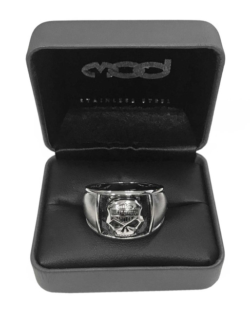 ギフトにも♪【Harley Davidson】Men's Multi Skull Band Ring Harley-Davidson Men's Multiple Willie G Skull Band Ring