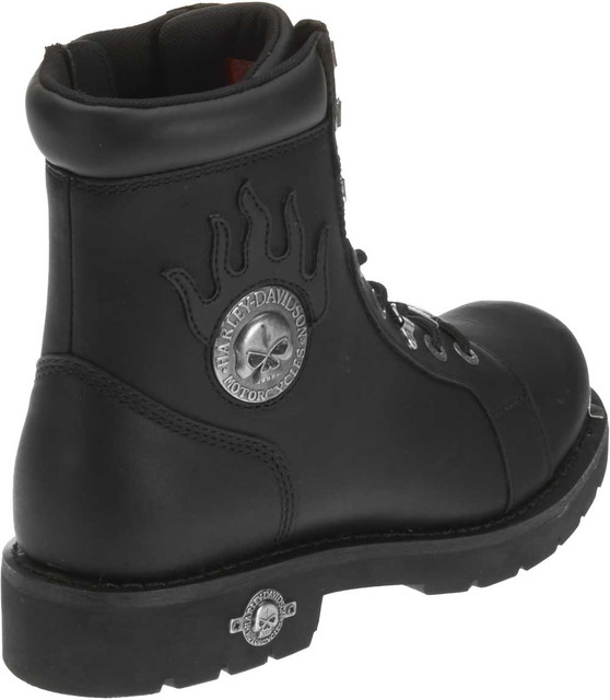 Harley-Davidson スカル ライディングブーツ ブラック Harley-Davidson® Men's Diversion Skull 6-Inch Lace-Up Motorcycle