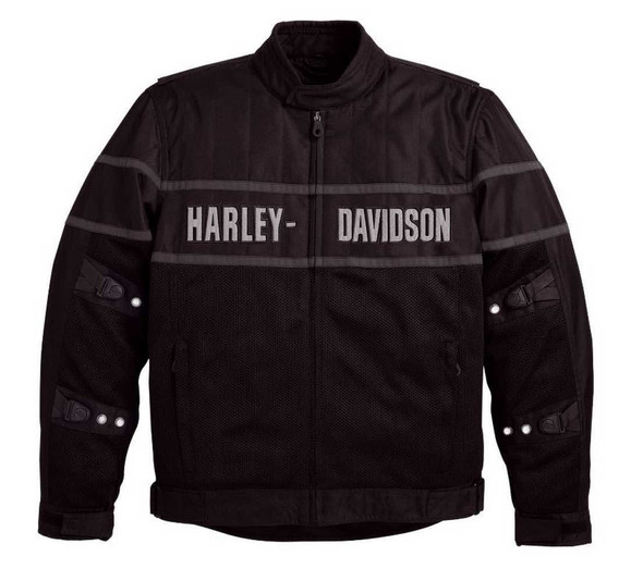 Harley-Davidson Men's Classic Cruiser Mesh Riding Jacket 98248-09VM - Wisconsin Harley-Davidson