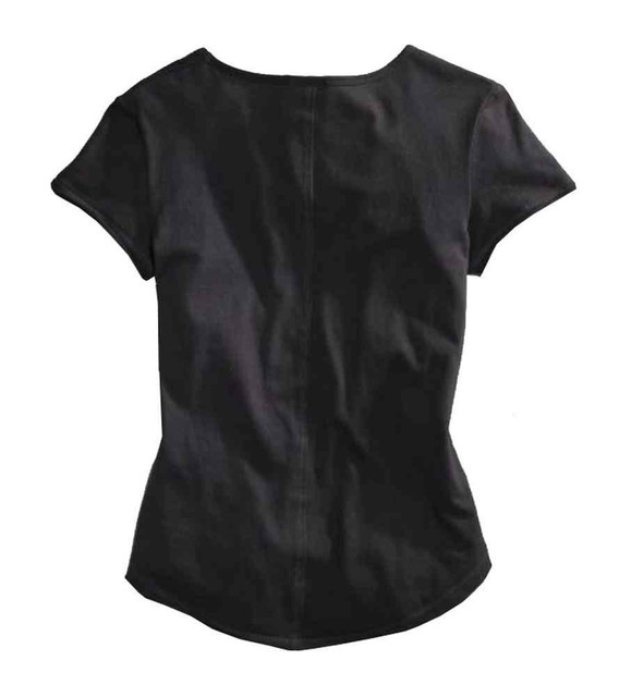 Harley-Davidson レディース　98343-15VW Mサイズ Harley-Davidson® Women's Tee, Butterfly V-Neck Short Sleeve, Black