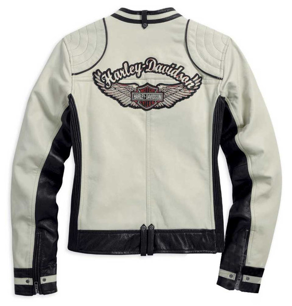 Harley-Davidson® Women's Amelia Colorblocked Leather Jacket 98072