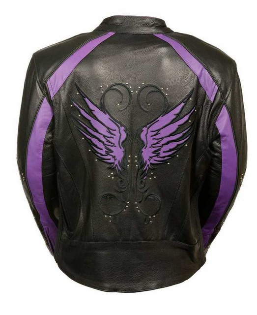Milwaukee Leather Women's Jacket w/ Stud & Wings Detailing