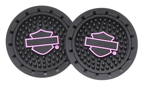 Harley-Davidson Pink Bar & Shield Drink Holder Coasters, Set Of 2 CG628 - Wisconsin Harley-Davidson