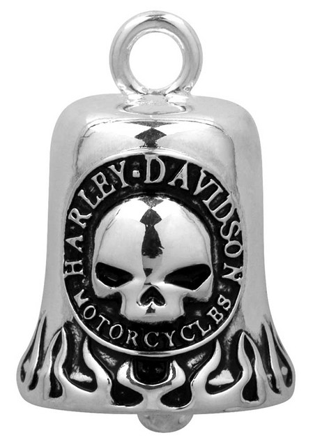 Harley-Davidson Classic Willie G Skull Flames Ride Bell HRB005 - Wisconsin Harley-Davidson