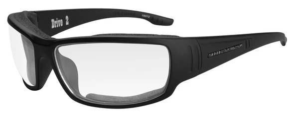 Harley-Davidson Men's Drive 2 Gasket Sunglasses, Clear Lens/Black Frames HADRI03 - Wisconsin Harley-Davidson