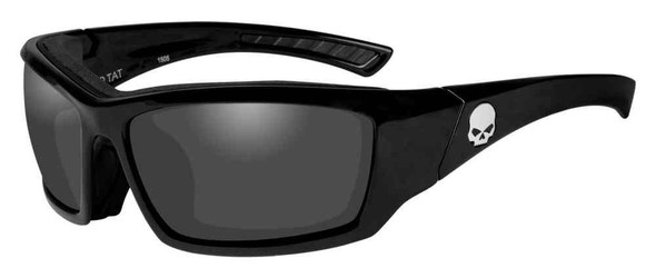 Harley-Davidson Men's Tat Skull Gasket Sunglasses, Gray Lens/Black Frame HATAT01 - Wisconsin Harley-Davidson
