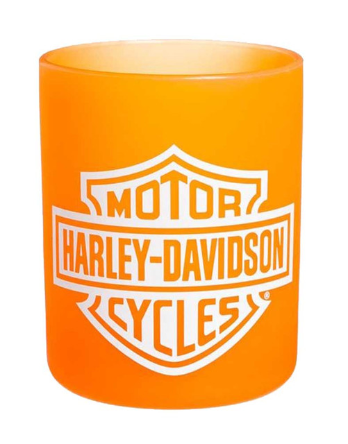 Harley-Davidson Silipint Siliwine Glass, Silicone Bar & Shield, Orange 2SPW4900 - Wisconsin Harley-Davidson