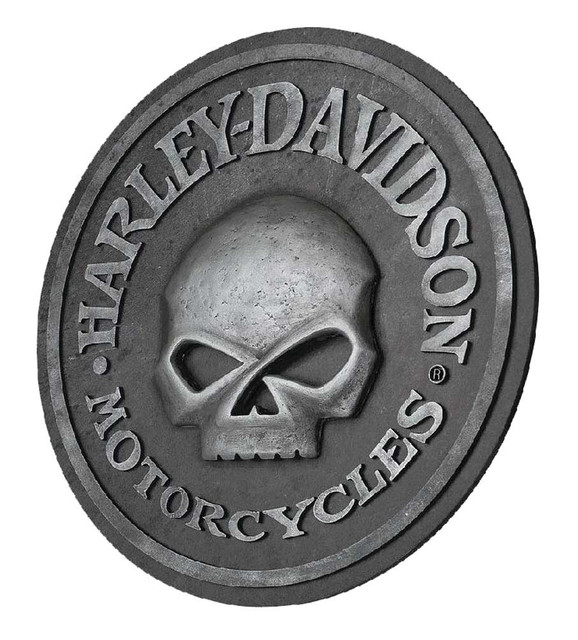 Harley-Davidson Willie G Skull Sculpted 3D Pub Sign, 18 in Diameter HDL-15311 - Wisconsin Harley-Davidson