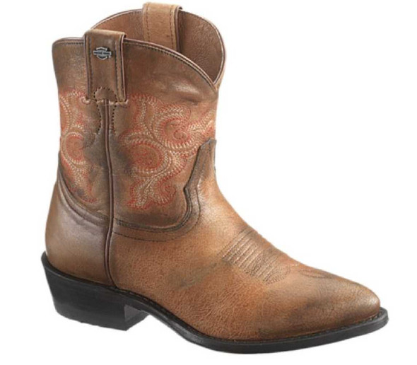 Harley-Davidson® Women's Emma-Lee Motorcycle Boots. Blk, Tan