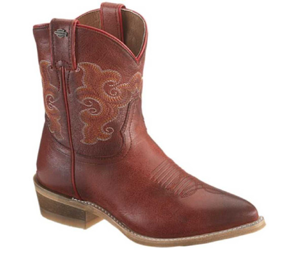 エマ XL Harley-Davidson® Women's Emma-Lee Motorcycle Boots. Blk, Tan