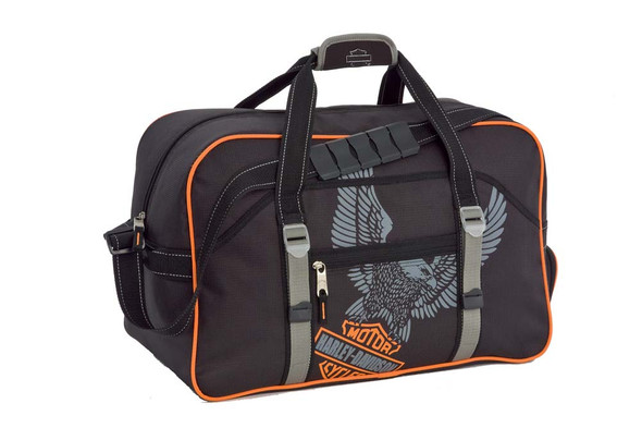 Harley-Davidson 20'' Black Carry-On Gear Bag Duffel 99602 - Wisconsin Harley-Davidson