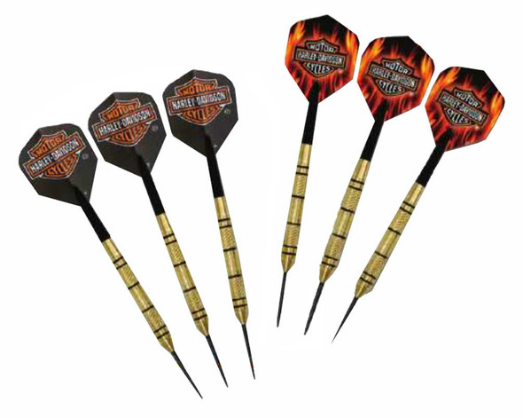 Harley-Davidson® Bar & Shield Darts Kit: Cabinet, Dartboard, Darts