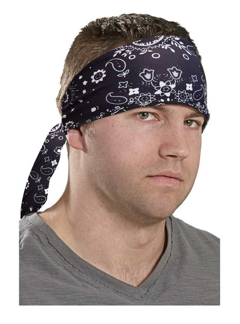 That's A Wrap Unisex Biker Band Bandana Black Paisley Head Wrap. BB1210 - Wisconsin Harley-Davidson